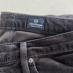 AG “the Stevie” slim straight, light weight, corduroy pant. Size 27